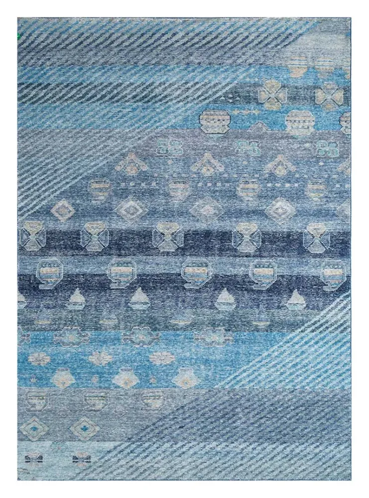 Ullteppe - 240 x 150 cm - blå