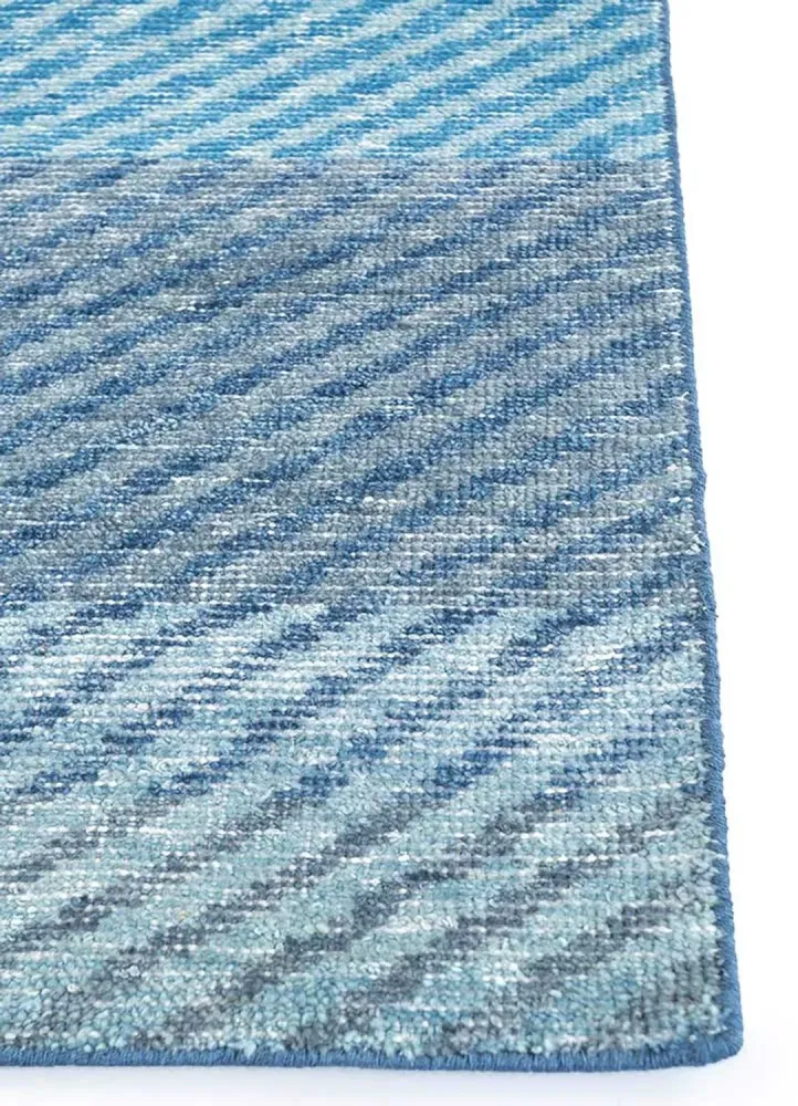 Ullteppe - 240 x 150 cm - blå