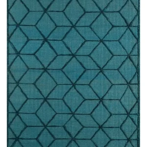 Ullteppe - 240 x 150 cm - havblå