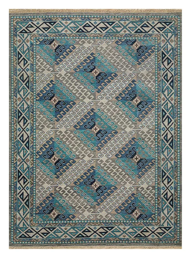 Ullteppe - 240 x 150 cm - lyseblå