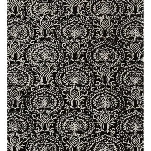 Ullteppe - 240 x 150 cm - svart og hvitt
