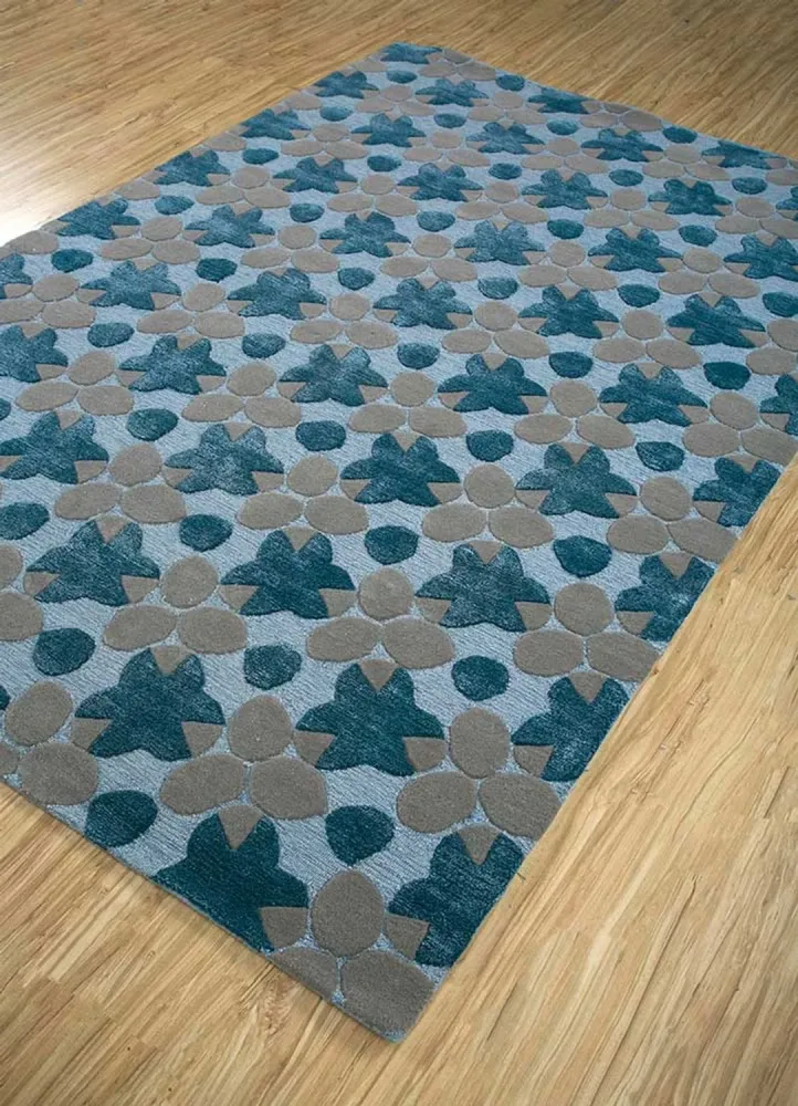 Ullteppe - 240 x 170 cm - blå