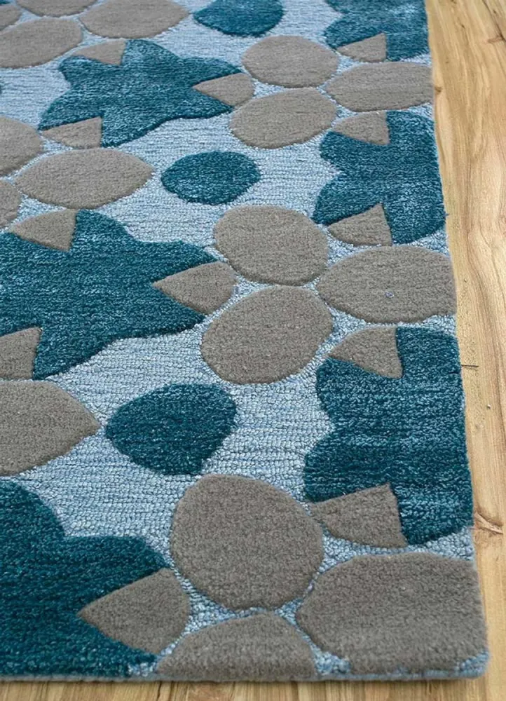 Ullteppe - 240 x 170 cm - blå
