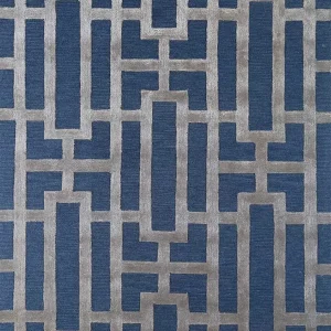 Ullteppe - 270 x 180 cm - blå