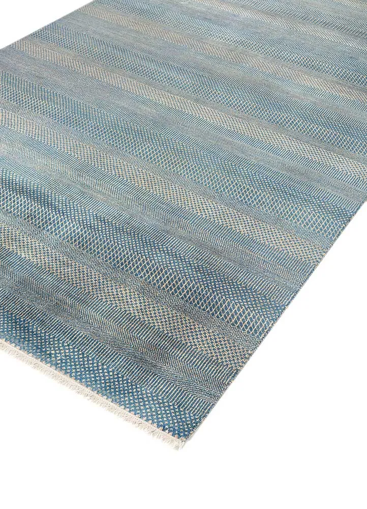 Ullteppe - 270 x 180 cm - havblå