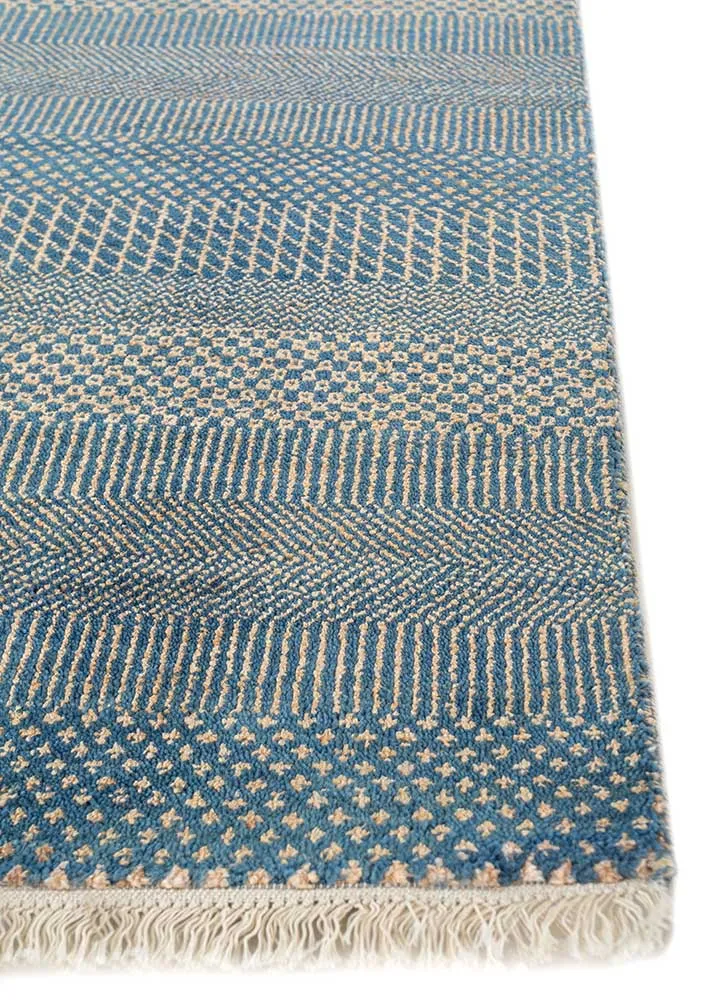 Ullteppe - 270 x 180 cm - havblå