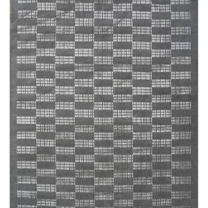 Ullteppe - 270 x 180 cm - svart og hvitt