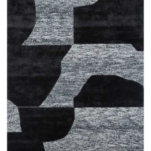 Ullteppe - 270 x 180 cm - svart og hvitt