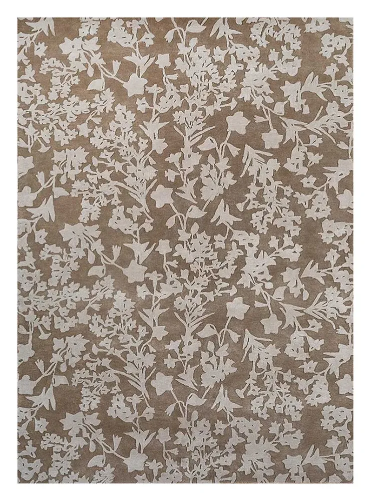 Ullteppe - 270 x 180 cm - svart og hvitt