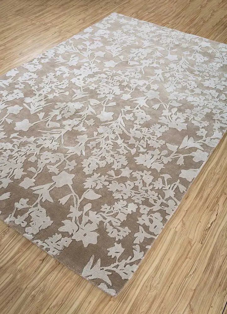 Ullteppe - 270 x 180 cm - svart og hvitt