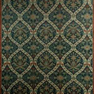 Ullteppe - 300 x 200 cm - mørkegrønn