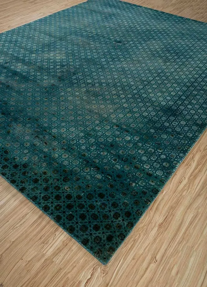 Ullteppe - 300 x 240 cm - bensinblå
