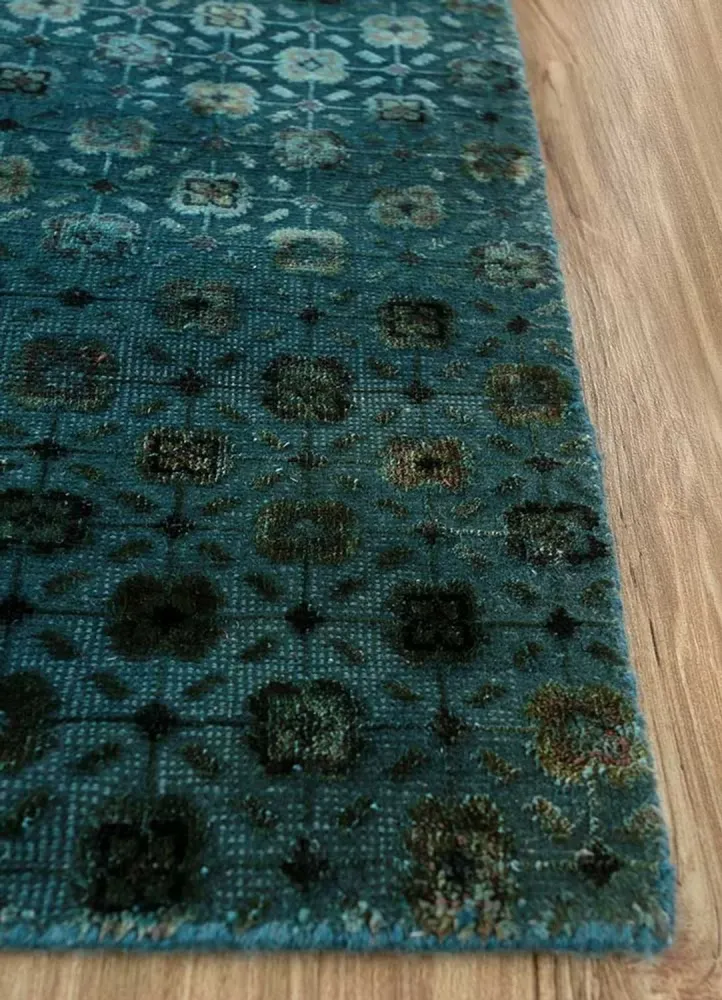 Ullteppe - 300 x 240 cm - bensinblå