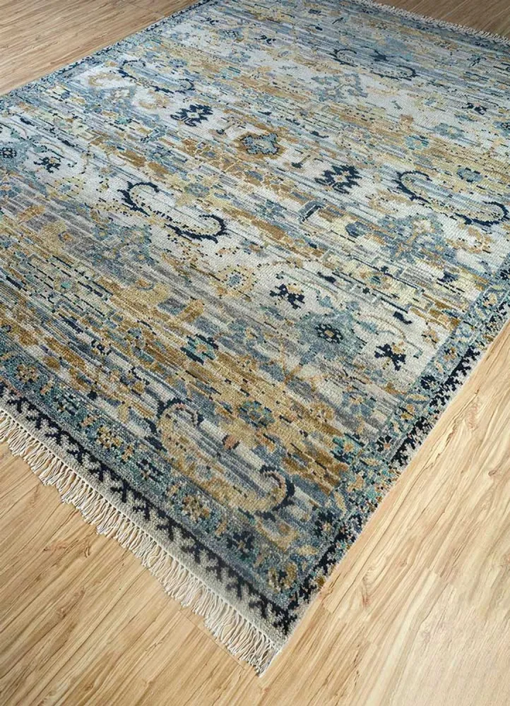 Ullteppe - 300 x 240 cm - havblå