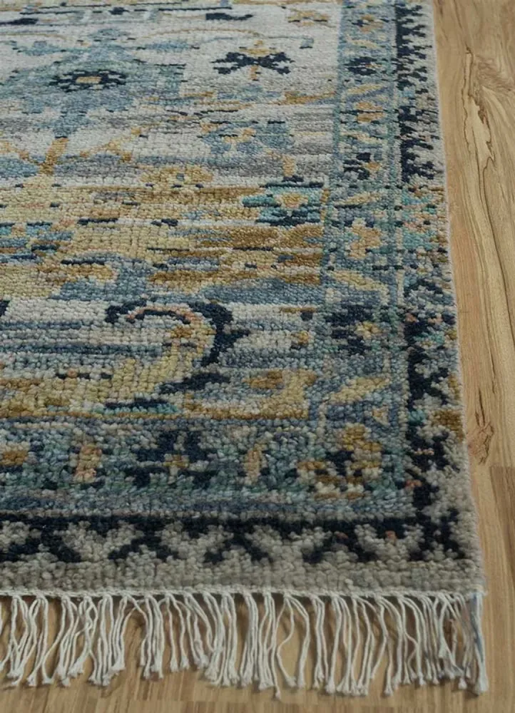 Ullteppe - 300 x 240 cm - havblå