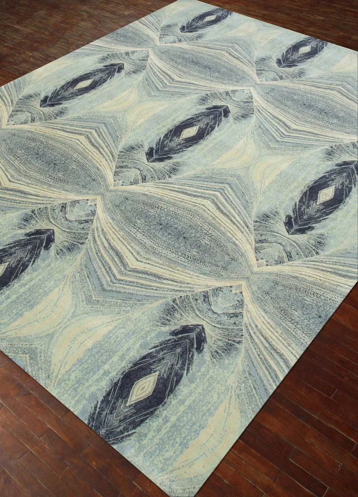 Ullteppe - 300 x 240 cm - lyseblå