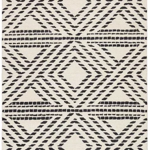 Ullteppe - 300 x 240 cm - svart grønn