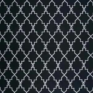 Ullteppe - 375 x 270 cm - svart og hvitt