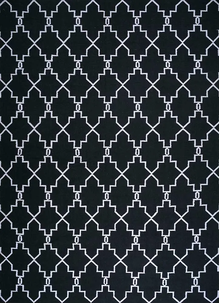 Ullteppe - 375 x 270 cm - svart og hvitt