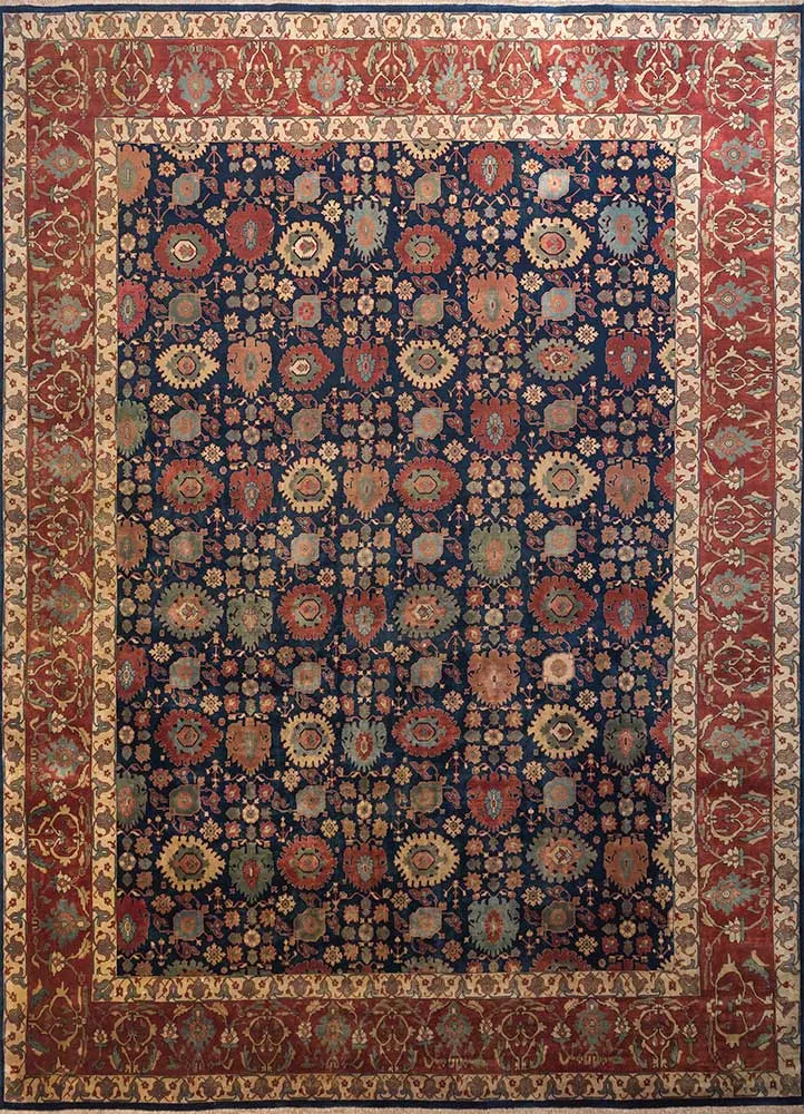 Ullteppe - 435 x 360 cm - blå