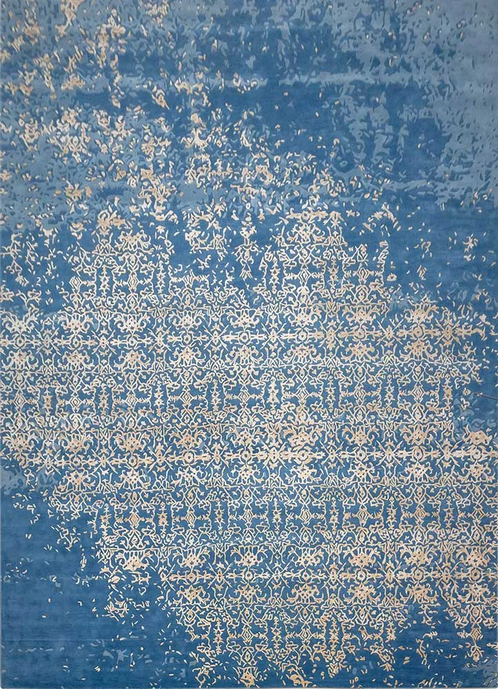 Ullteppe - 465 x 375 cm - blå