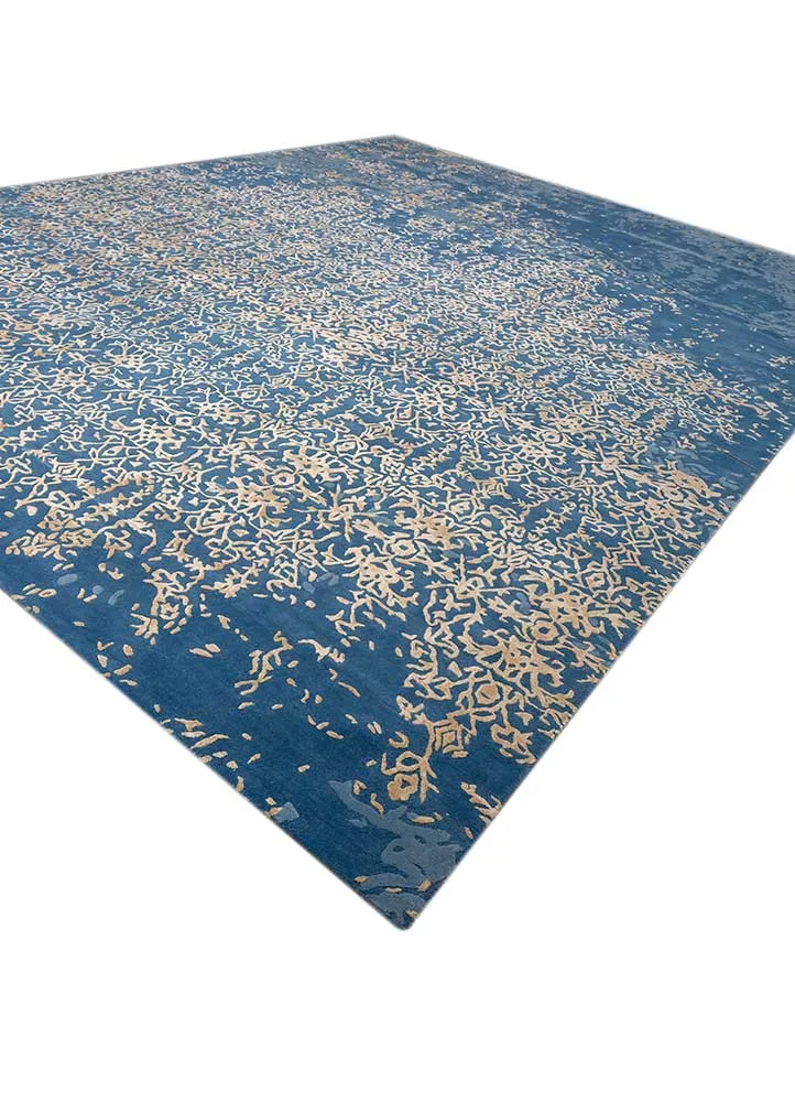 Ullteppe - 465 x 375 cm - blå