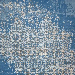 Ullteppe - 465 x 375 cm - blå