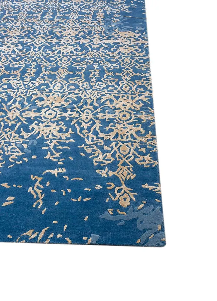 Ullteppe - 465 x 375 cm - blå