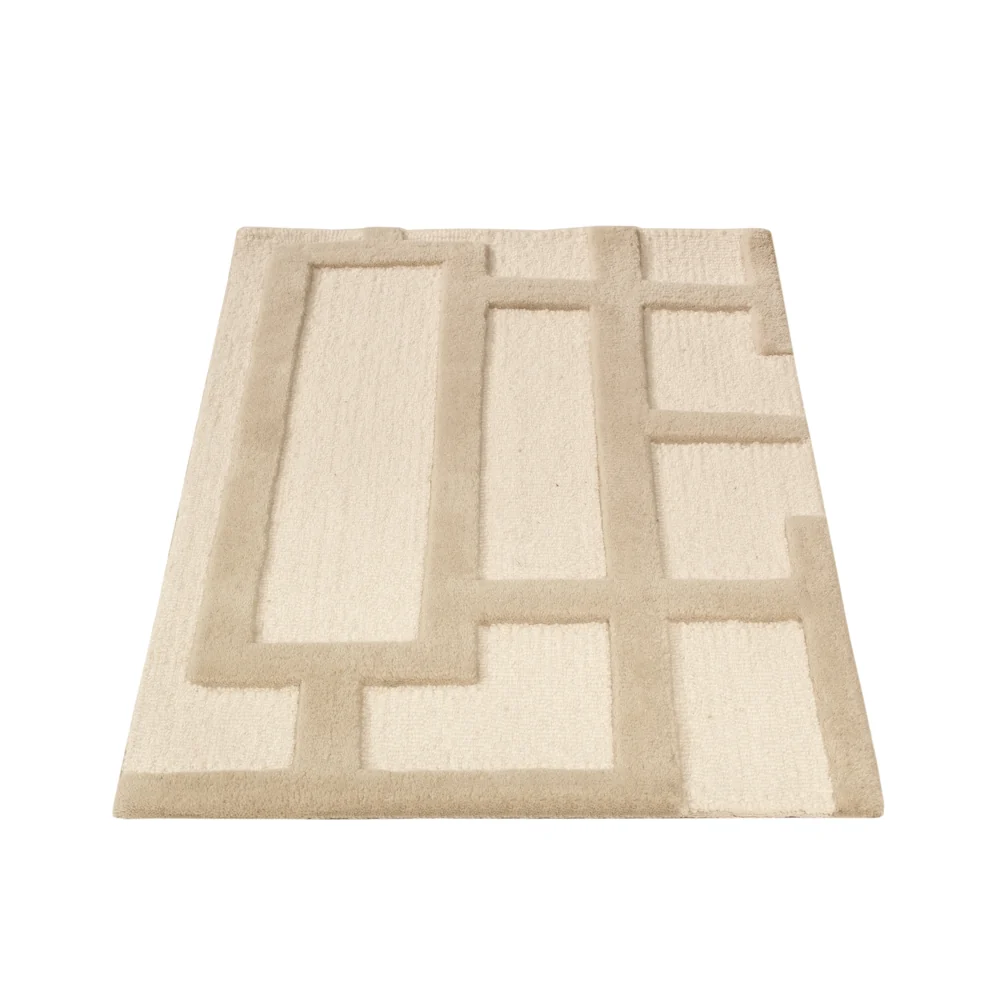 Ullteppe - 90 x 60 cm - beige