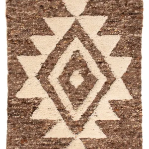Ullteppe - 90 x 60 cm - mørk beige