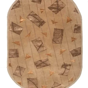 Ullteppe oval - 240 x 150 cm - beige