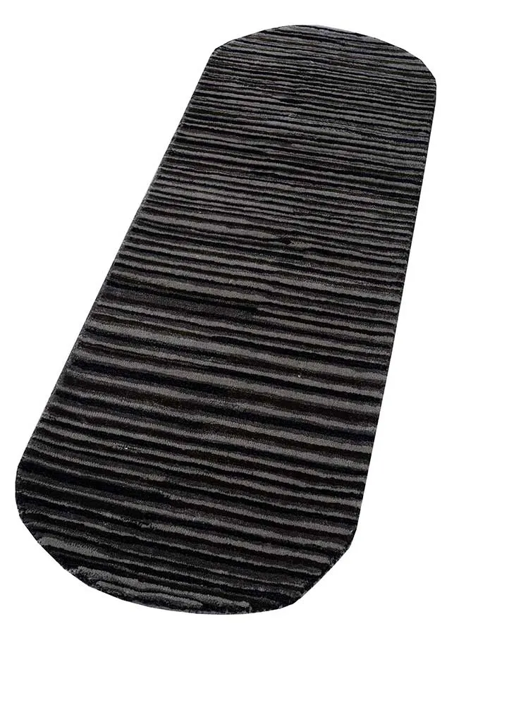 Ullteppe spesiell form - 152 x 55 cm - antrasitt