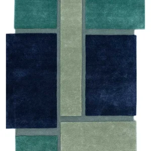 Ullteppe spesiell form - 235 x 158 cm - flerfarget