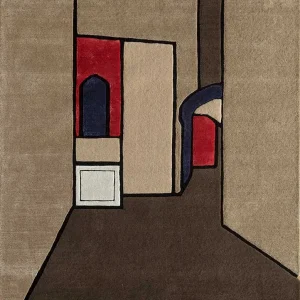 Ullteppe spesiell form - 240 x 170 cm - beige