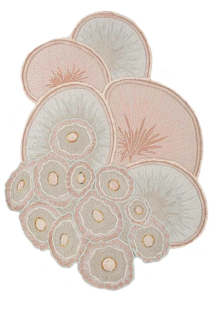 Ullteppe spesiell form - 240 x 180 cm - beige