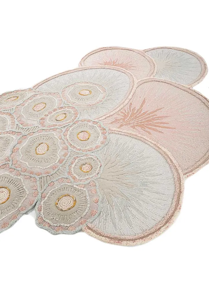 Ullteppe spesiell form - 240 x 180 cm - beige