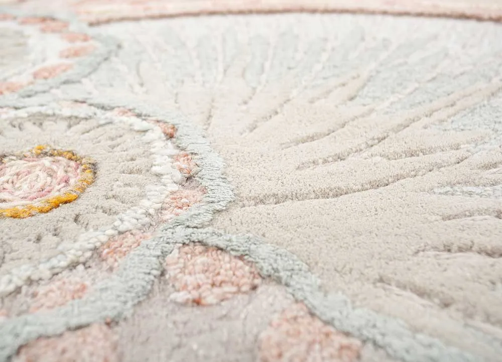 Ullteppe spesiell form - 240 x 180 cm - beige