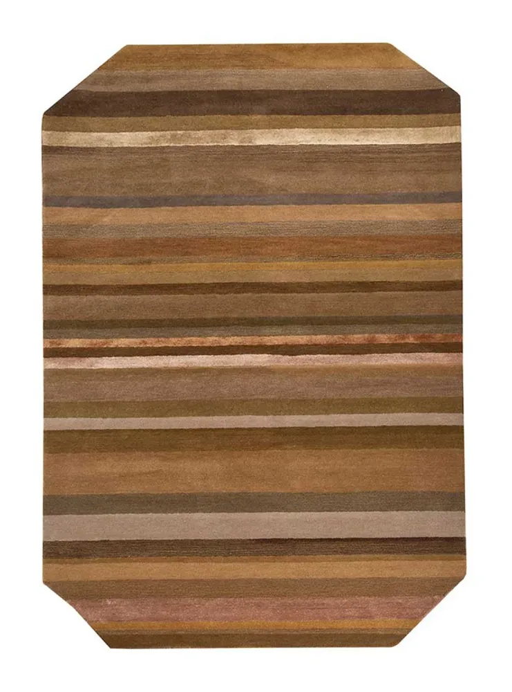 Ullteppe spesiell form - 270 x 180 cm - blå