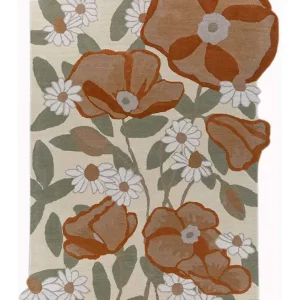 Ullteppe spesiell form - 270 x 180 cm - flerfarget
