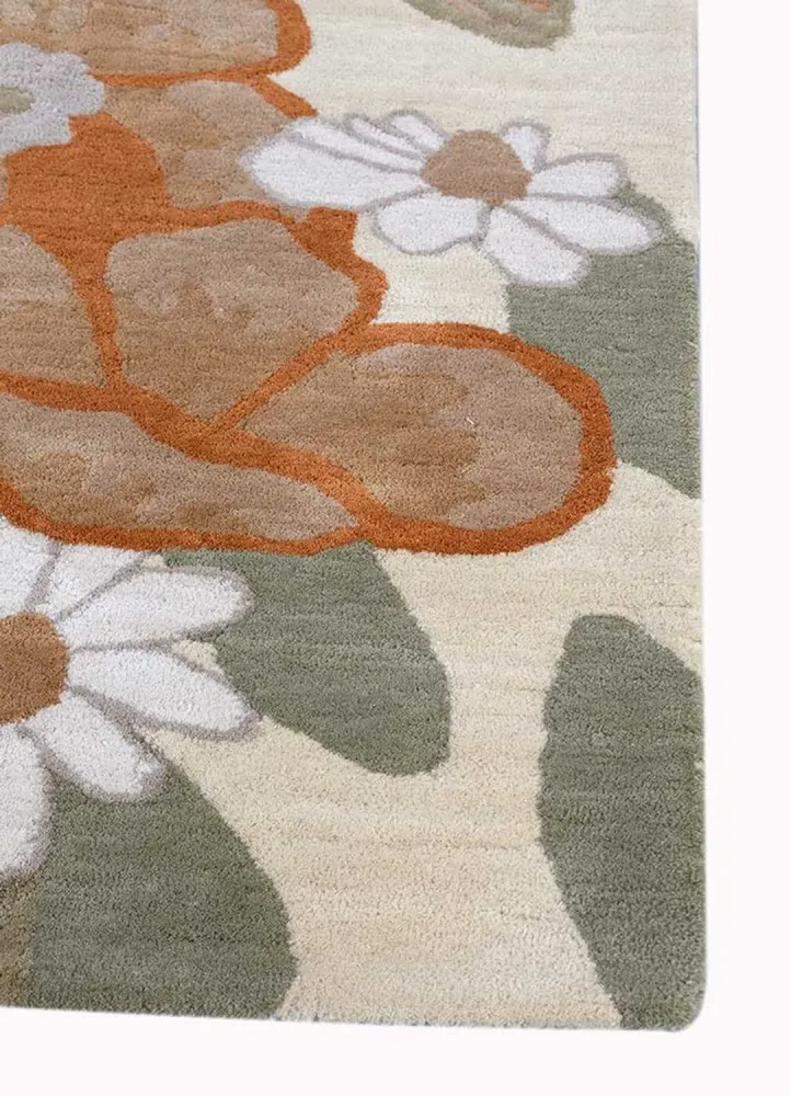 Ullteppe spesiell form - 270 x 180 cm - flerfarget