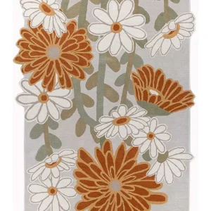 Ullteppe spesiell form - 270 x 180 cm - flerfarget