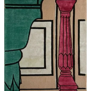 Ullteppe spesiell form - 270 x 180 cm - oransje