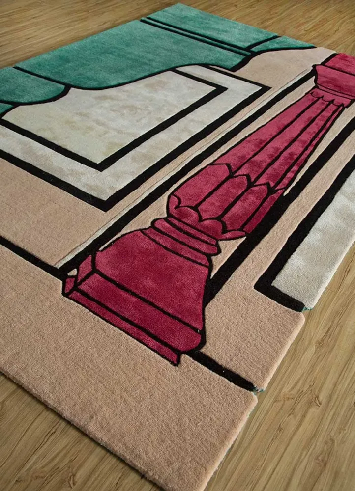 Ullteppe spesiell form - 270 x 180 cm - oransje