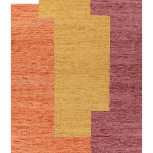 Ullteppe spesiell form - 270 x 180 cm - oransje