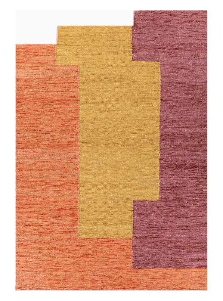 Ullteppe spesiell form - 270 x 180 cm - oransje