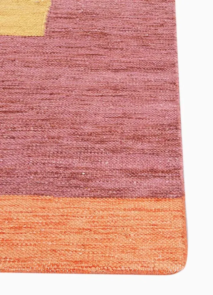Ullteppe spesiell form - 270 x 180 cm - oransje
