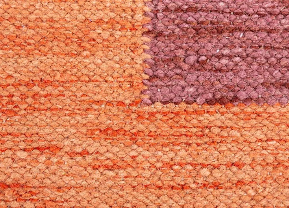 Ullteppe spesiell form - 270 x 180 cm - oransje
