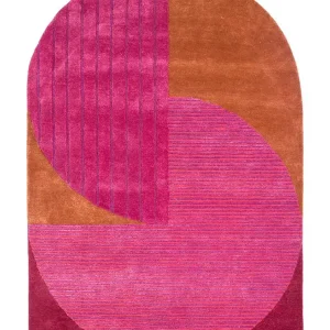 Ullteppe spesiell form - 270 x 180 cm - rosa