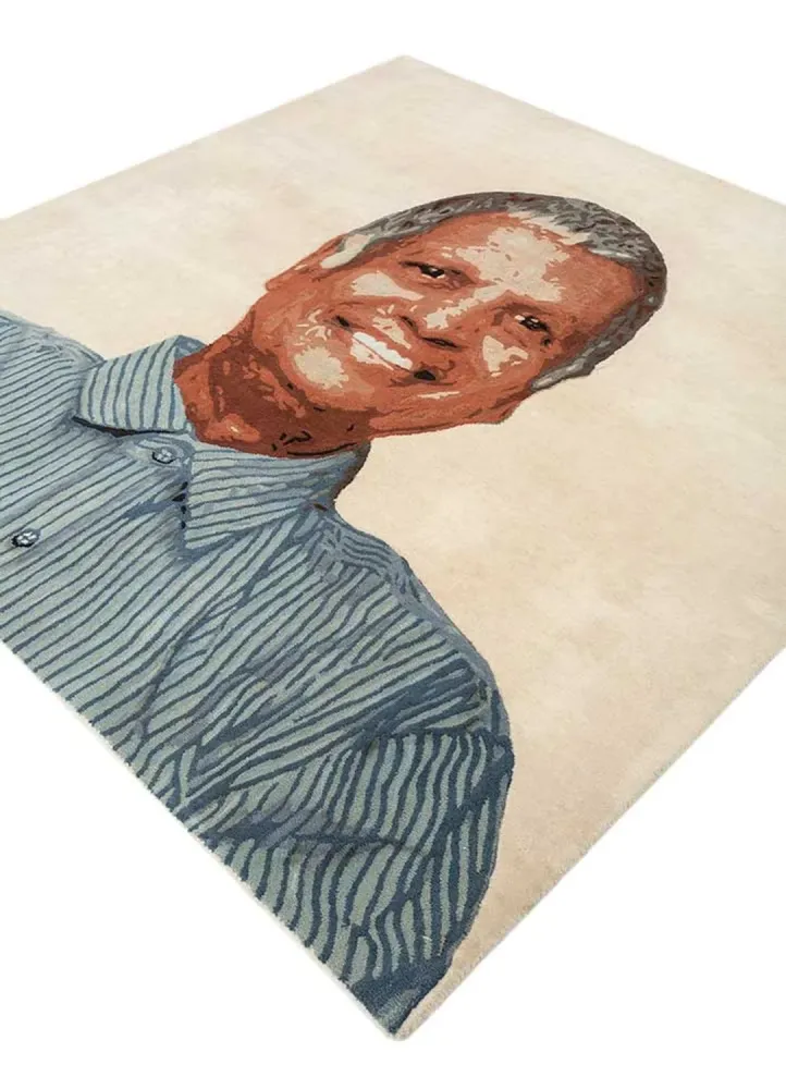 Ullteppe square - 185 x 185 cm - krem