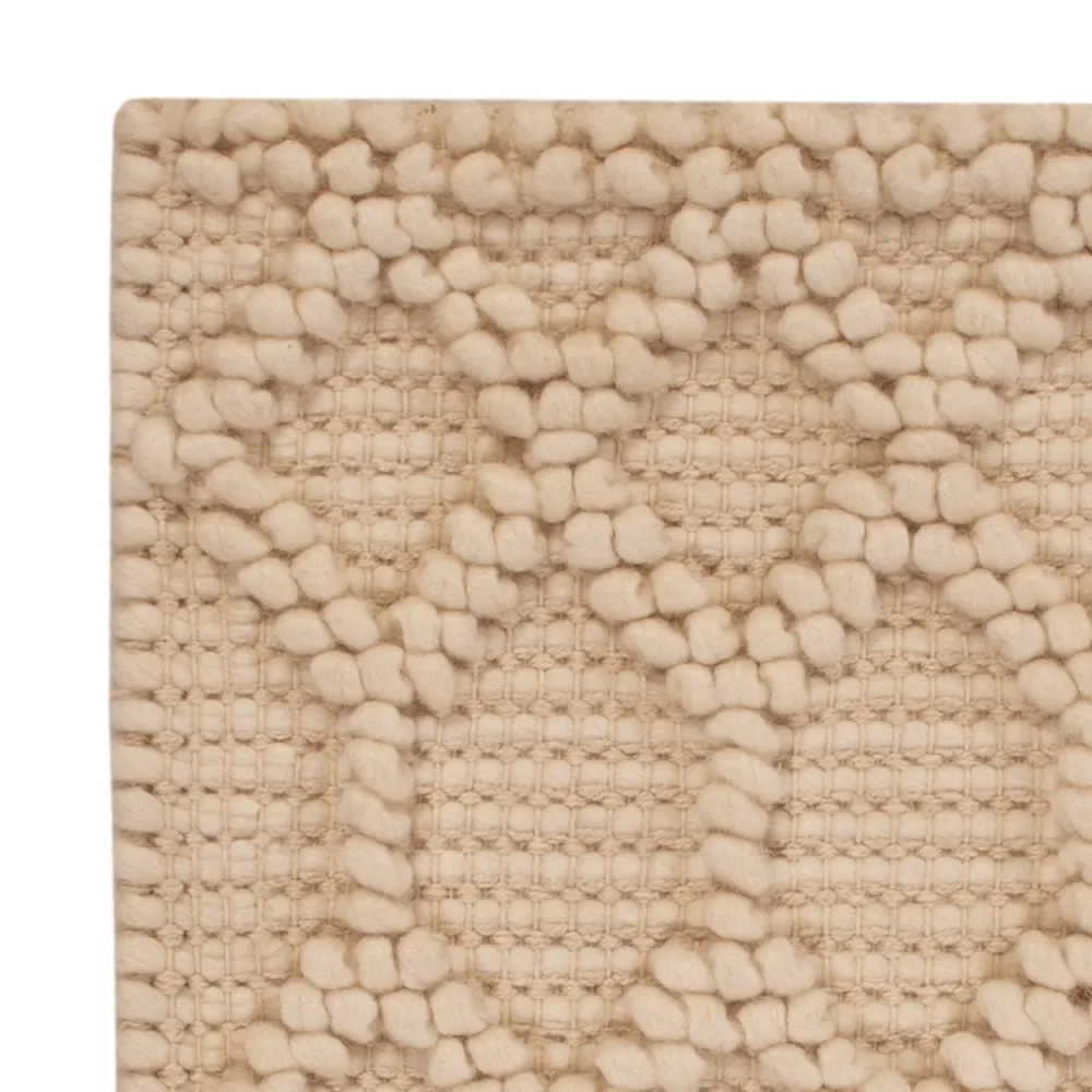 Ullteppe square - 48 x 42 cm - beige